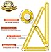 GlowGeek - Original RED Aluminum Alloy Multi Angle Measuring Ruler - Template Layout Guide for Shapes and Angles - Multi Functional Angle Measurement Tool (Yellow)