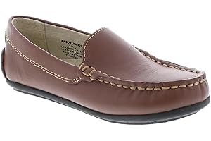 FOOTMATES Brooklyn Slip-On Penny Loafer Boys Shoes, Girls Shoes, with Wide Toe Box and Custom-Fit Insoles, Non-Marking Outsoles - for Toddlers, Little Kids, and Big Kids, Ages 1-12