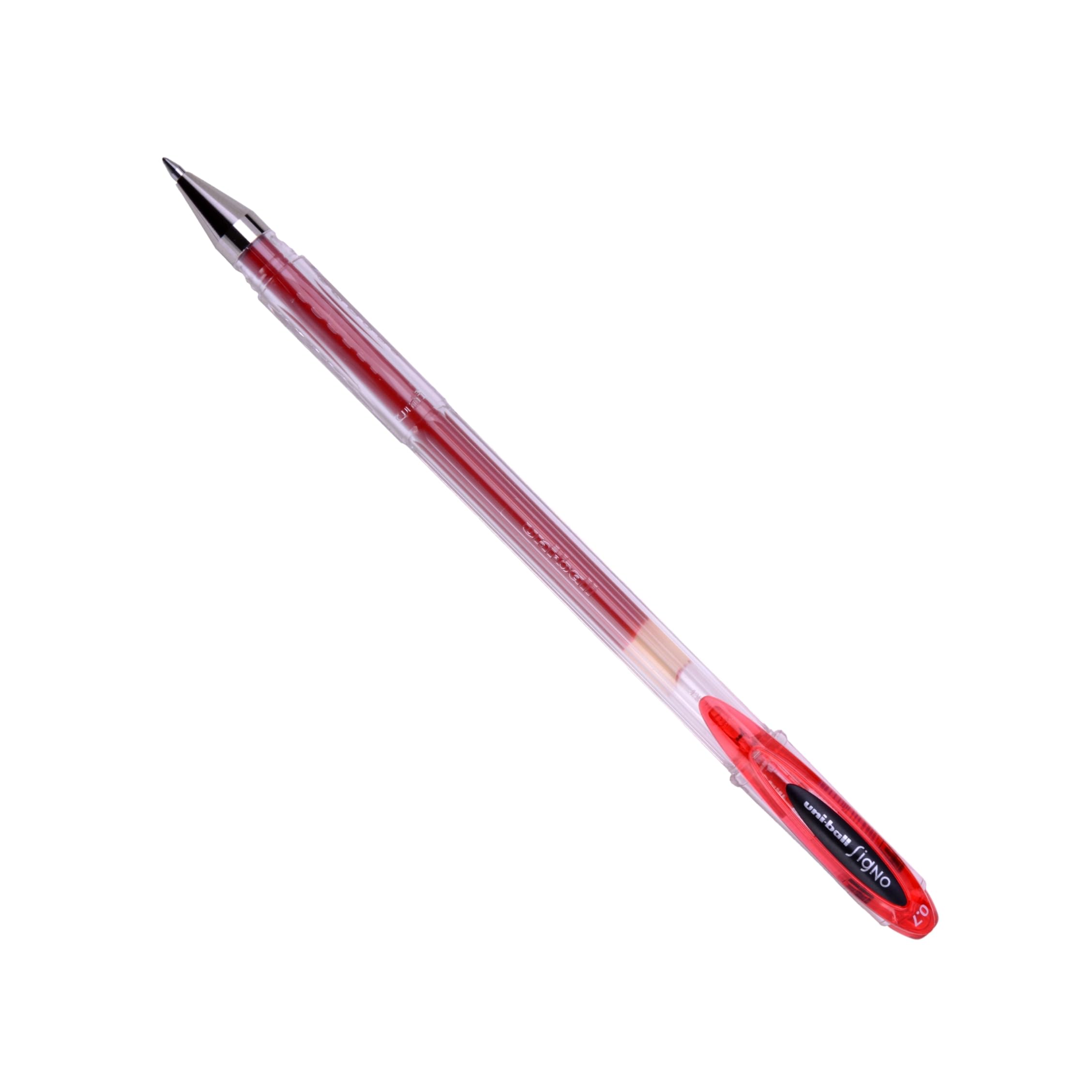Uni-ball 323020 SigNo UM120 Gel Rollerball Pen 0.7mm Tip 0.5mm Line Red Ref 9001182 [Pack of 12]