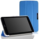 MoKo LG G Pad 7.0 Case - Slim Lightweight Smart Shell Stand Cover Case with Auto Wake / Sleep for LG G Pad V400 / V410 (LTE) / VK410 / UK410 / LK430 (G Pad F7.0) 7-Inch Android Tablet, BLUE