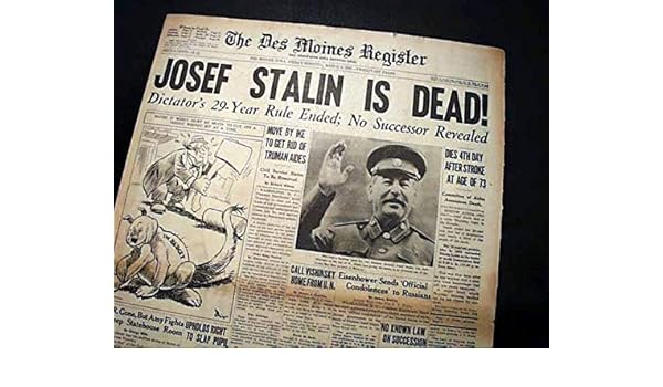 Amazon Com Jospeh Stalin Death Soviet Union Premier Moscow