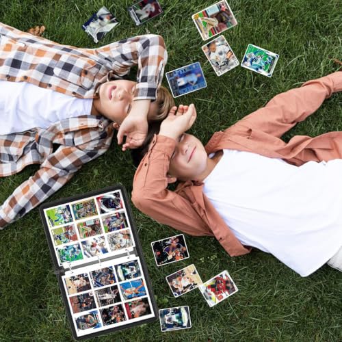 GODREAM Fichario para 900 Cartas, Album para Cartas com Ziper, Binder Cards com 9 Pocket e 50 Folhas Frente e Verso, Pasta para Cartas TGC, MTG, Presente Criativo para Menino e Menina