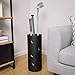 SONGMICS Umbrella Stand Walking Sticks Holder Cane Rack with Hooks and Drip Tray Round Black ULUC26B