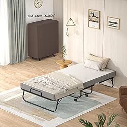 Homieasy Folding Bed with Mattress, Portable