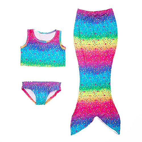 Girls Kids 3pcs Mermaid Tail Tankini Swimsuits Swimwear Girls Kids 3pcs Mermaid Tail Tankini Swimsuits Swimwear