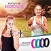Swagmat Silicone Wedding Rings, 4 Pack Wedding Bands for Women (Pink, Turquoise, Black, Purple, Size 8)