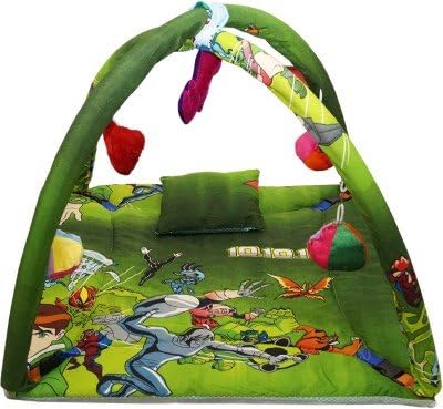 Royal Shri Om Rso Baby Bedding Playgym & Baby Mosquto Net 0-3 months Multicolor