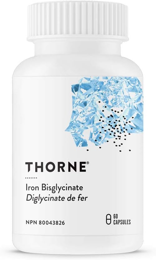 Thorne Research Iron Bisglycinate 25 mg Iron Supplement for