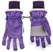 SimpliKids Girl's Waterproof Thinsulate Lined Ski & Snowboard Gloves, Purple,L(10-12Y)