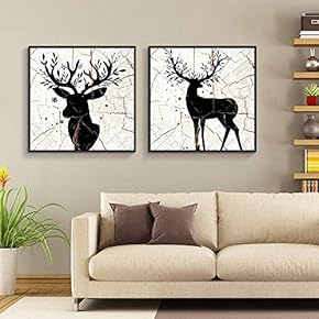 Floating Framed for Living Room Bedroom Wooden Background...