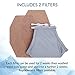 Dr. Hoffmann™ Allergy Mask - Germ & Sick Mask - Anti Dust, Pollution, Pollen & Flu Cough Protection - N95 - Antimicrobial Kills Viruses/Bacteria/Fungi - Earloop - Washable - for Men and Women - Gray