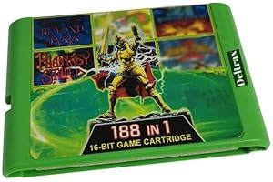 Deltrax Classic Retro Super Games 188 in 1 Multi Game Cartridge for Sega Genesis / Mega Drive 16Bit Game Console