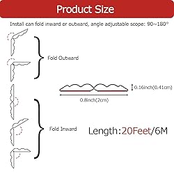 Aroilder Flexible Corner Trim Moulding, Peel and