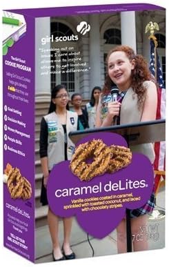 Girl Scout Caramel DeLites Cookies - Samoas by Little Brownie Bakers