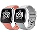 Antermart for Fitbit Versa Bands, Adjustable Silicone Replacement Sport Band Bracelet Strap for Fitbit Versa Smart Watch,Fitness Accessories Wristbands with Metal Buckle,2/3/4/5pcs Group