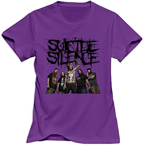 TWSY Women's Suicide Silence T-Shirt Purple US Size XS,100% Cotton