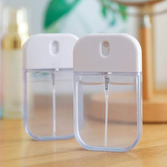 50ml square transparent travel spray bottle, high pressure