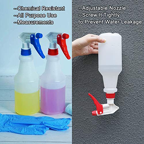 Cosywell Plastic Spray Bottles 750 ml 25oz Heavy Duty Spraying Bottle