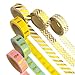 Washi Tape, Yookat Washi Masking Tape Set of 6 Rolls,Colorful Decorative Craft Tape Collection for DIY Crafts and Gift Wrapping, Office Party Supplies, Christmas, Cards, Scrapbook, Adhesive Tapes
