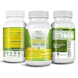 POTENT VEGAN OMEGA 3 Supplement- Better Than Fish Oil- w/Essential Fatty Acids, DHA EPA DPA- Marine Algal Based- Non GMO - Improve Immune System, Joint, Eye, Heart, Skin & Brain Health- 2 Month Supply