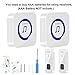 HUANHUA Wireless Doorbell, 2-PCS IP55 Waterproof Push Buttons with 1000Ft Operating Range, 2-PCS Battery Operated Receivers with 5 Volume Levels,55 Chimes,LED Flash for Home Office Classroom, White
