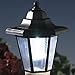 Bits and Pieces - Solar Dog Lantern-Solar Powered Garden Lantern - Resin Dog Sculpture with LED Light (Boston Terrier) - 13.5