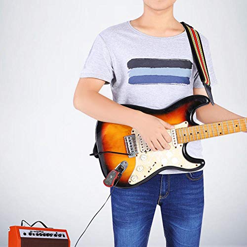 Guitar Effector, Portable USB Rechargeable Long Service Bluetooth 5 Sound Modes 6.35MM Guitar Synthesize Connector