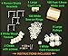 All-in-One LARGE ROMAN SHADE HARDWARE KIT, in White (cord lock, pulleys, cord, brackets, cleats, rings, cord condenser)