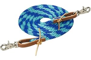 Weaver Leather Poly Roper Rein, 3/8-Inch x 8-Feet, Black