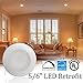 Sunco Lighting 8 Pack 5/6 Inch Baffle Recessed Retrofit Kit LED Light Fixture, 13W (75W Replacement), 2700K Kelvin Soft White, 965 Lumen, Dimmable, Quick/Easy Can Install, Damp Area