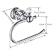 Kabter Brass Toilet Paper Holder Wall Hooks,Chrome