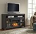 Signature Design by Ashley Gavelston Rustic TV Stand with Fireplace Option, Fits TVs up to 58
