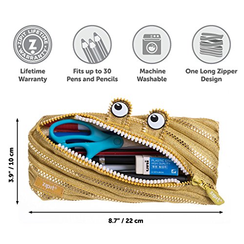 ZIPIT Monster Pencil Case Special Edition, Gold