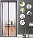UINSTONE MagneticScreen 39x82 BlackLace Magnetic Screen Door, Sewed with 28 Powerful Magnets, Full Length Velcro Straps and Heavy Duty Tough Mesh