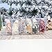 Monoche Wood Plush Cute Ski Doll Christmas Hanging Pendant Crafts Decor Best Choice for Xmas Grils Gift Holiday Decoer with Strings 6PCSthumb 3