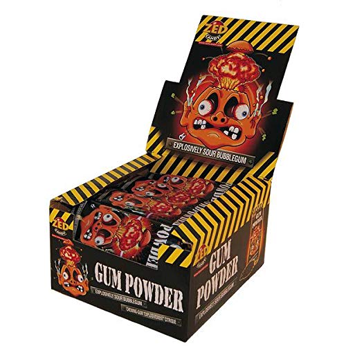 DOK Gum Powder Kaugummi ( 30 x 40g) Box Sour Bubble Gum Amazon.de