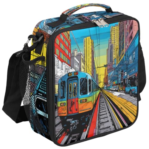 Pardick City Subway Rail Lunch Box