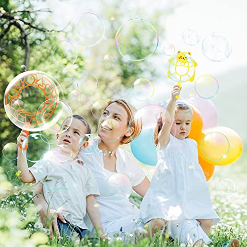 LovesTown 41 PCS Bubble Wands Set, Colorful Bubble Wands Toys Bubble Maker Wands Bubble Games for Kids Outdoor Activities