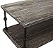 Amazon Brand – Ravenna Home Jessica Rustic Open Storage Coffee Table, 43.3