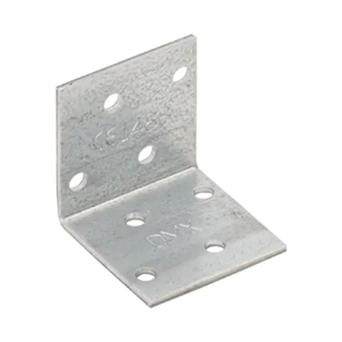 40mm x 40mm x 40mm Galvanised Perforated Angle Plate Bracket Connector for Wood 2mm Thick Steel Corner Bracket Metal L Plate Heavy Duty KM1 (Pack of 10) L07-08ABC