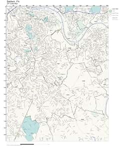 Amazon.com: ZIP Code Wall Map of Baldwin, PA ZIP Code Map Laminated