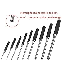 9 pcs rollo Pin Punch Set   y 4 Pcs Extremo hueco Starter Punch Herramienta con Funda de transporte por esdabem