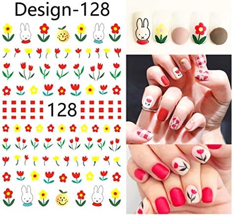 5 Sheets 3d Nail Art Rabit Sticker Salon Using Nail Accessary Nice decoration of Nail Polish DIY Colorful Gel Accessories Supplier