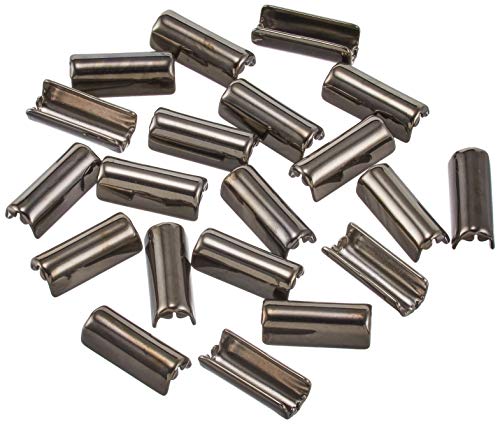 日本紐釦貿易 ゴム留め金具 ブラックニッケル 3×10mm 20個 A16-3 アクセサリー アクセサリー材料 ゴム留め金具