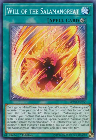 Yu-Gi-Oh! - Will of The Salamangreat - SOFU-EN053 - Soul Fusion - 1st Edition - Common