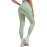 SEASUM Womens Cuttable High Waisted Workout Leggings - Buttery Soft Peachlift Gym Yoga Pants for Women