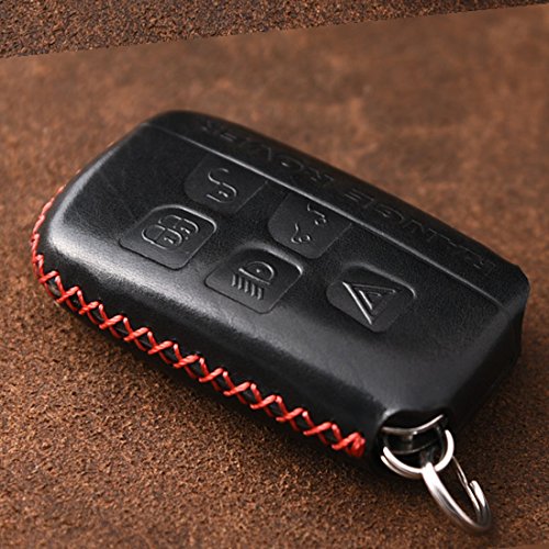 image for KMT Genuine Leather Car Remote Key Fob Case Holder Cover Shell For Lan
