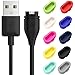 AFUNTA Charging Cable & Charger Port Protectors Compatible Fenix 5 5S 5X, Replacement Data Sync Cord & Anti Dust Plugs for Forerunner 935 Approach S60 Quatix5 Vivoactive 3 Vivosport D2 Charlie