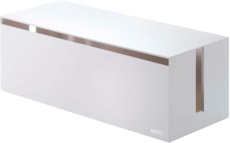 YAMAZAKI 2707 WEB Cable Box White PC-ABS Resin Minimalist 40x15.5x14.5cm