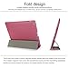 Besdata Ultra Slim Lightweight Smart Stand Cover Auto Wake/Sleep Function & Translucent Back Case for Apple iPad 2 / iPad 3 / iPad 4 Bundle with Screen Protector, Cleaning Cloth & Stylus (Pink)